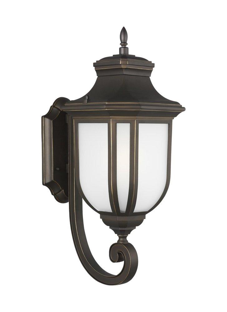 LARGE ONE LIGHT UPLIGHT OUTDOOR WALL LANTERN 
