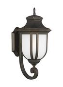 LARGE ONE LIGHT UPLIGHT OUTDOOR WALL LANTERN 
