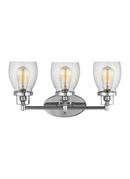 Visual Comfort & Co. Generation Lighting Chrome 60W 3-Light Medium E-26 Vanity Fixture 