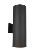 Visual Comfort & Co. Studio Black 100W 2-Light 18-1/4 in. Outdoor Wall Sconce 