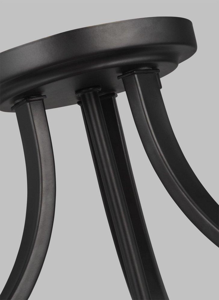 THREE LIGHT SEMI-FLUSH MOUNT 