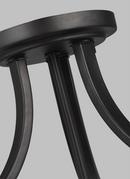 THREE LIGHT SEMI-FLUSH MOUNT 