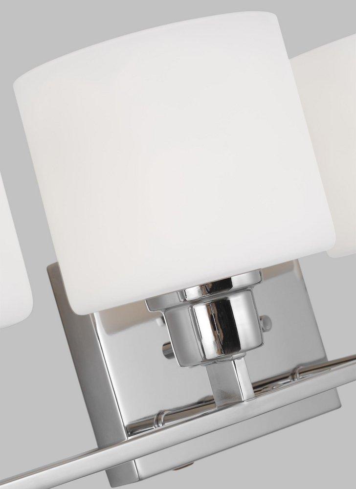 Visual Comfort & Co. Generation Lighting Chrome 100W 4-Light Medium E-26 Vanity Fixture 