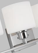 Visual Comfort & Co. Generation Lighting Chrome 100W 4-Light Medium E-26 Vanity Fixture 