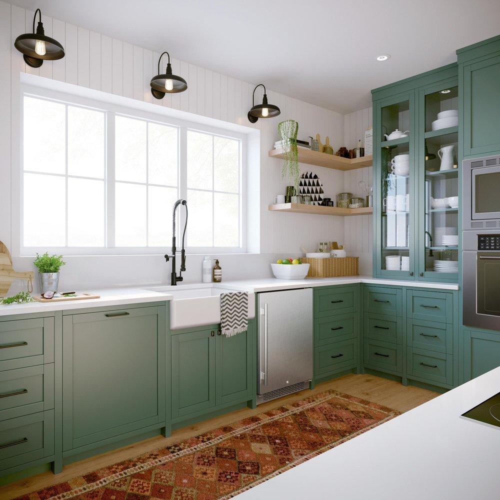 Avallon Stainless Steel 5.5 cu. ft. Built-in and Freestanding Refrigerator 