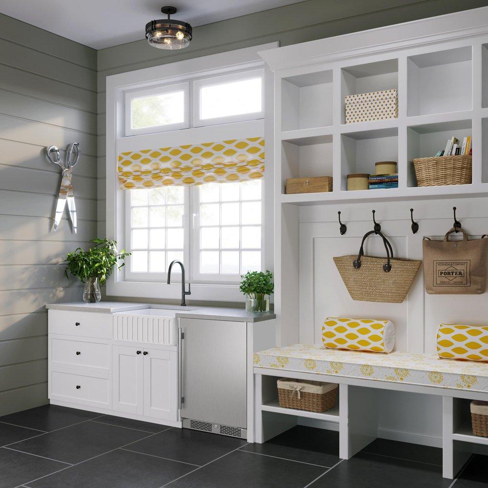 Avallon Stainless Steel 5.5 cu. ft. Built-in and Freestanding Refrigerator 