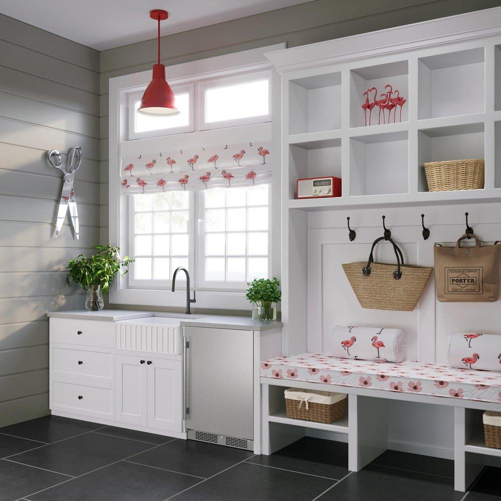 Avallon Stainless Steel 5.5 cu. ft. Built-in and Freestanding Refrigerator 