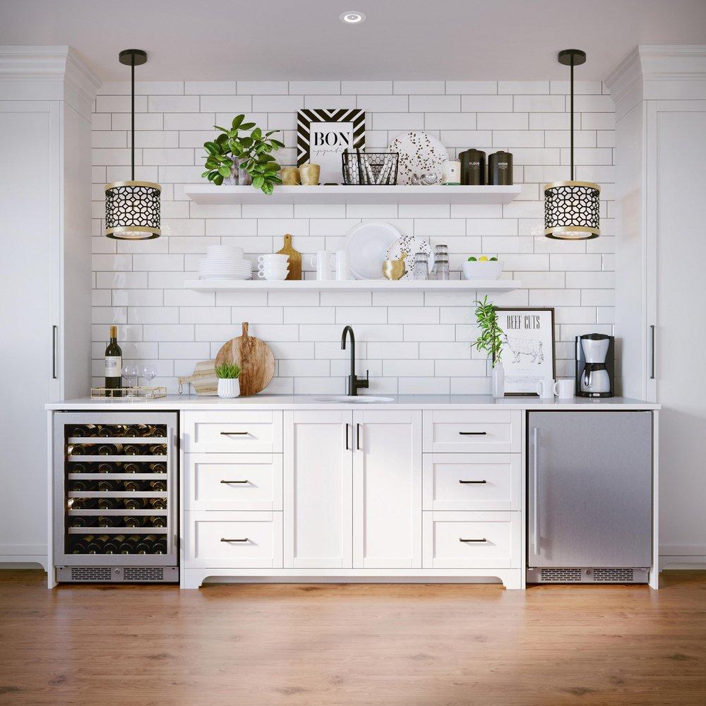 Avallon Stainless Steel 5.5 cu. ft. Built-in and Freestanding Refrigerator 