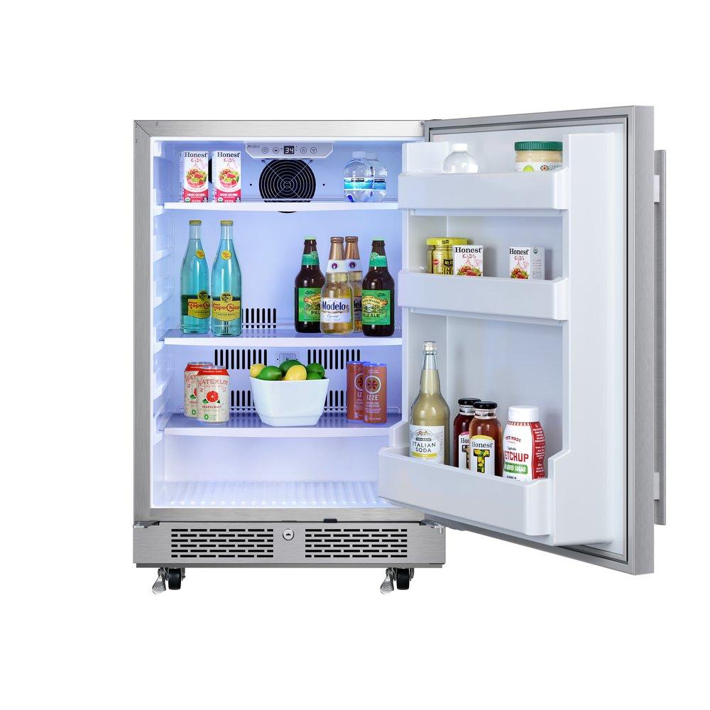 Avallon Stainless Steel 5.5 cf Built-in Outdoor Refrigerator 