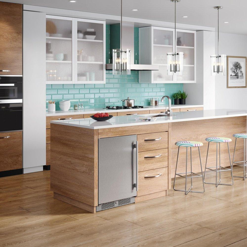 Avallon Stainless Steel 5.5 cu. ft. Built-in and Freestanding Refrigerator 