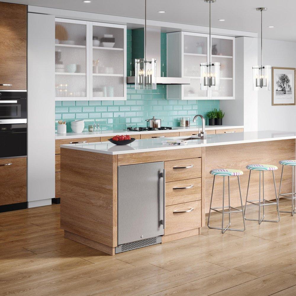 Avallon Stainless Steel 5.5 cu. ft. Built-in and Freestanding Refrigerator 