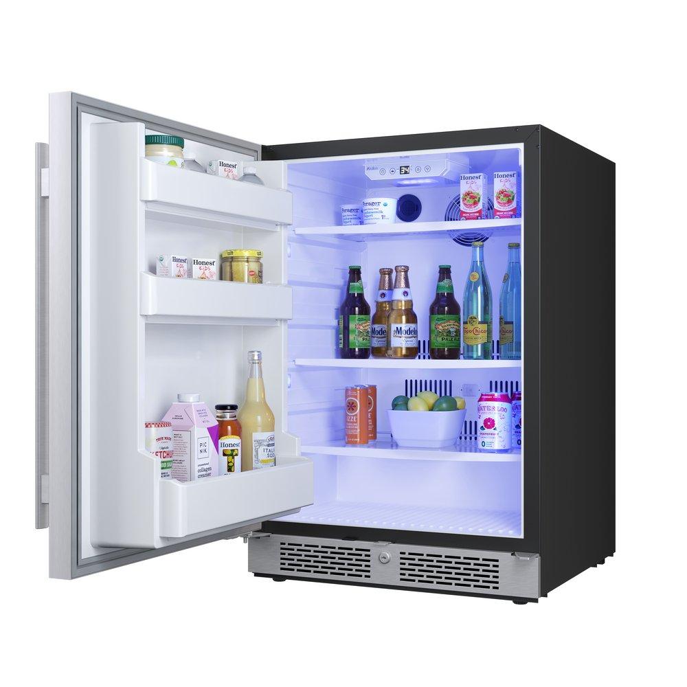 Avallon Stainless Steel 5.5 cu. ft. Built-in and Freestanding Refrigerator 