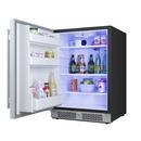 Avallon Stainless Steel 5.5 cu. ft. Built-in and Freestanding Refrigerator 