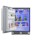 Avallon Stainless Steel 5.5 cu. ft. Built-in and Freestanding Refrigerator 