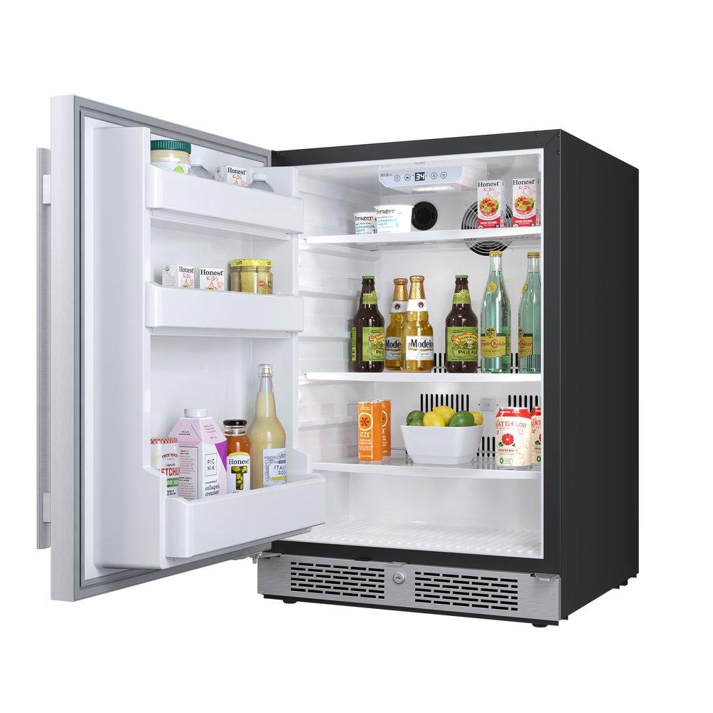 Avallon Stainless Steel 5.5 cu. ft. Built-in and Freestanding Refrigerator 