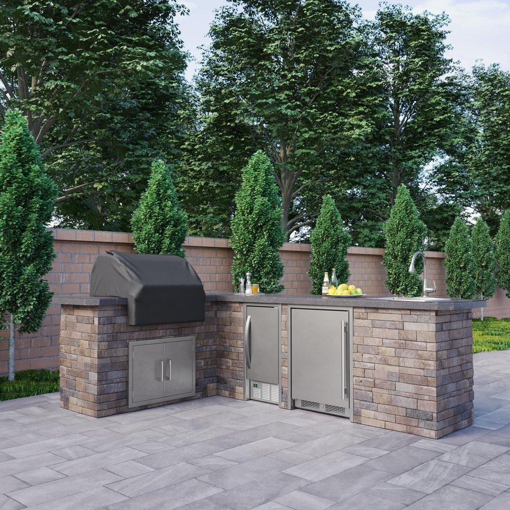 Avallon Stainless Steel 5.5 cf Built-in Outdoor Refrigerator 