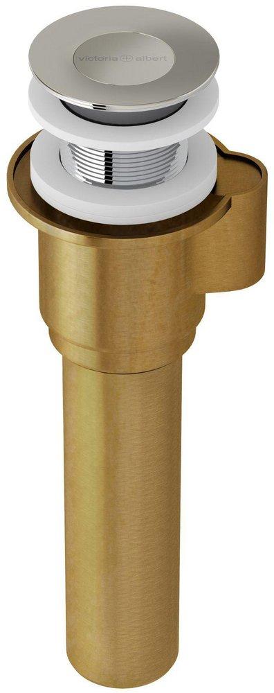 KIT 40 INTELLI DRAIN. CIRCA 15 3/4  MAXIMUM DEPTH SUITABLE FOR VICTORIA & ALBERT BATHTUBS WITHOUT A PREDRILLED OVERFLOW. NB. NOT SUITABLE FOR BARCELONA 2 BARCELONA 3 CABRITS OR PESCADERO. IN POLISHED 