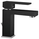 Fortis Brushed Black Single Handle Monoblock Bathroom Sink Faucet 