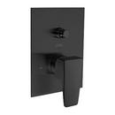 Two Handle Pressure Balancing Valve Trim with Integrated Diverter in Brushed Black