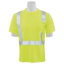 Small Short Sleeve Class 2 Safety Mesh T-Shirt in Hi-Viz Lime