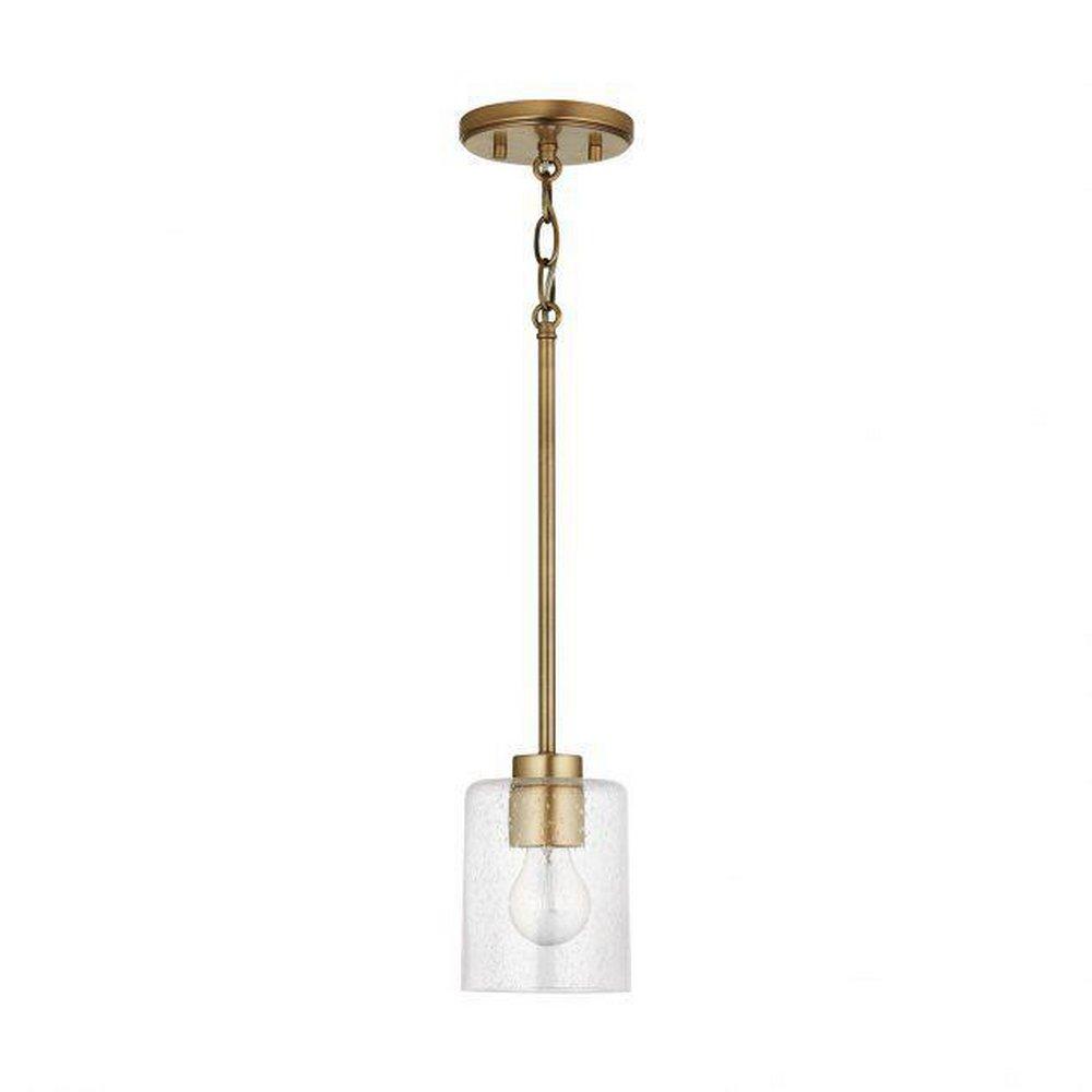 HomePlace by Capital Lighting Aged Brass 100W 1-Light Medium E-26 Incandescent Pendant 