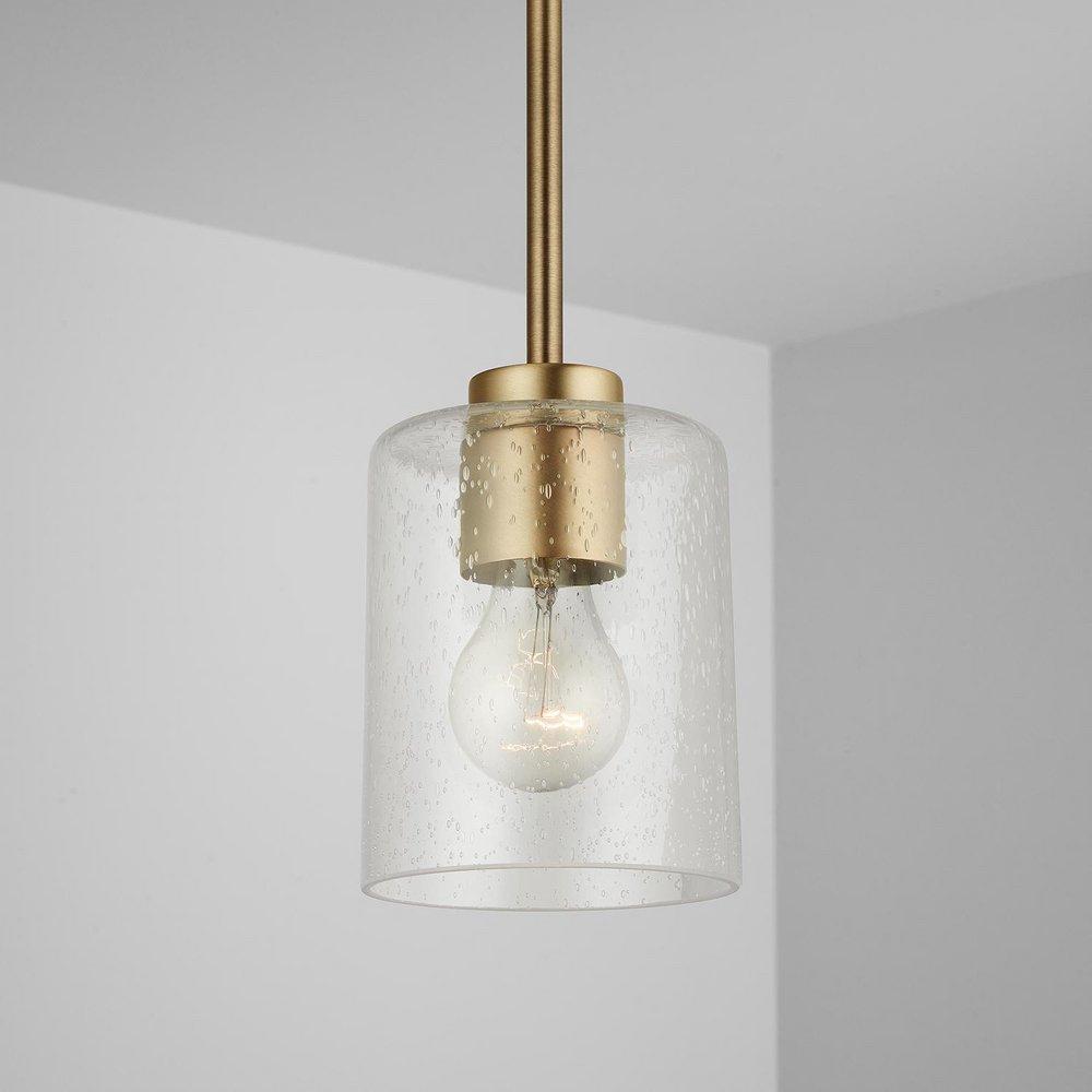 HomePlace by Capital Lighting Aged Brass 100W 1-Light Medium E-26 Incandescent Pendant 