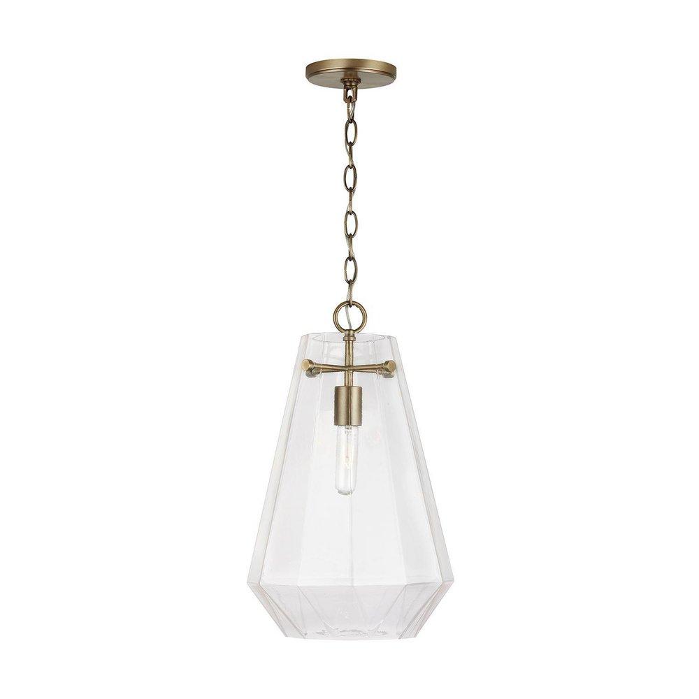 Capital Lighting Aged Brass 100W 1-Light Medium E-26 Pendant 