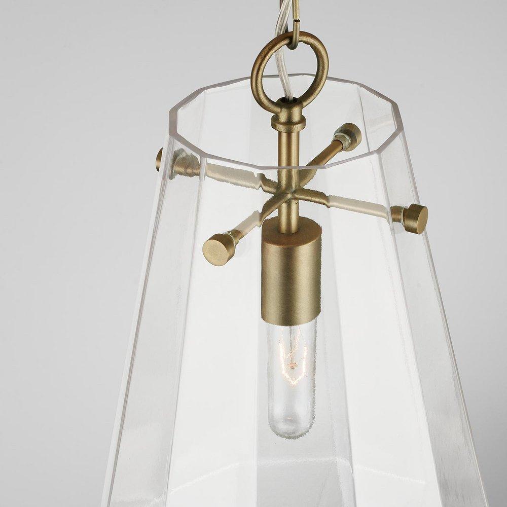 Capital Lighting Aged Brass 100W 1-Light Medium E-26 Pendant 