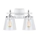 Capital Lighting Chrome 100W 2-Light Medium E-26 Vanity Fixture 