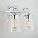 Capital Lighting Chrome 100W 2-Light Medium E-26 Vanity Fixture 