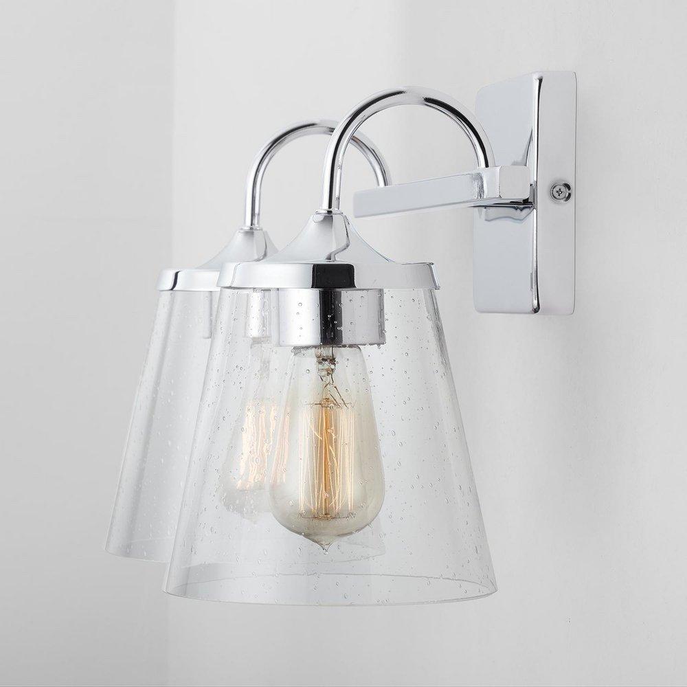 Capital Lighting Chrome 100W 2-Light Medium E-26 Vanity Fixture 