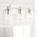 Capital Lighting Polished Nickel 100W 3-Light Medium E-26 Vanity Fixture 