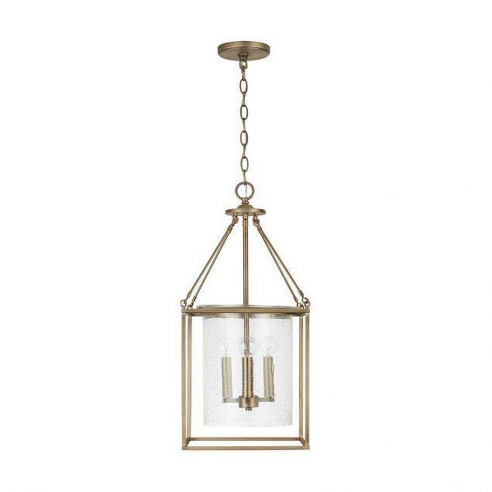 Capital Lighting Aged Brass 60W 4-Light Candelabra E-12 Incandescent Pendant 