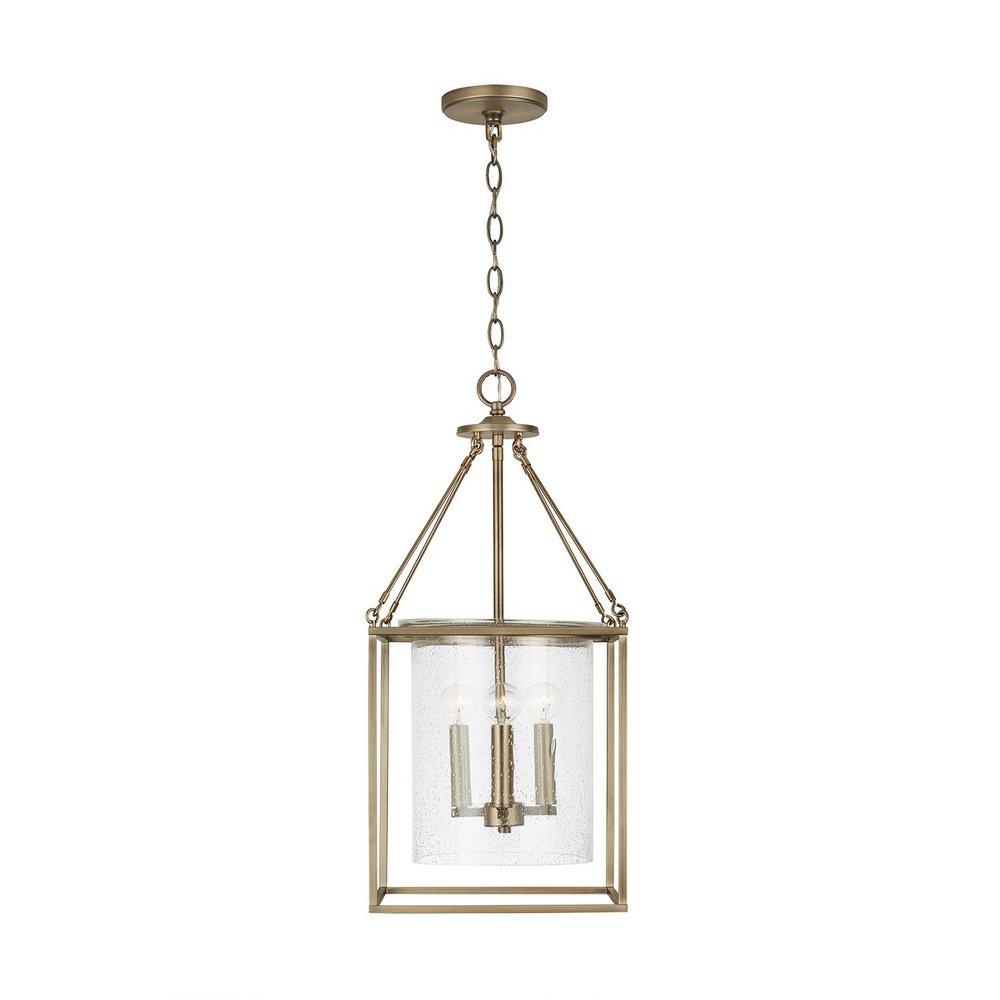 Capital Lighting Aged Brass 60W 4-Light Candelabra E-12 Incandescent Pendant 