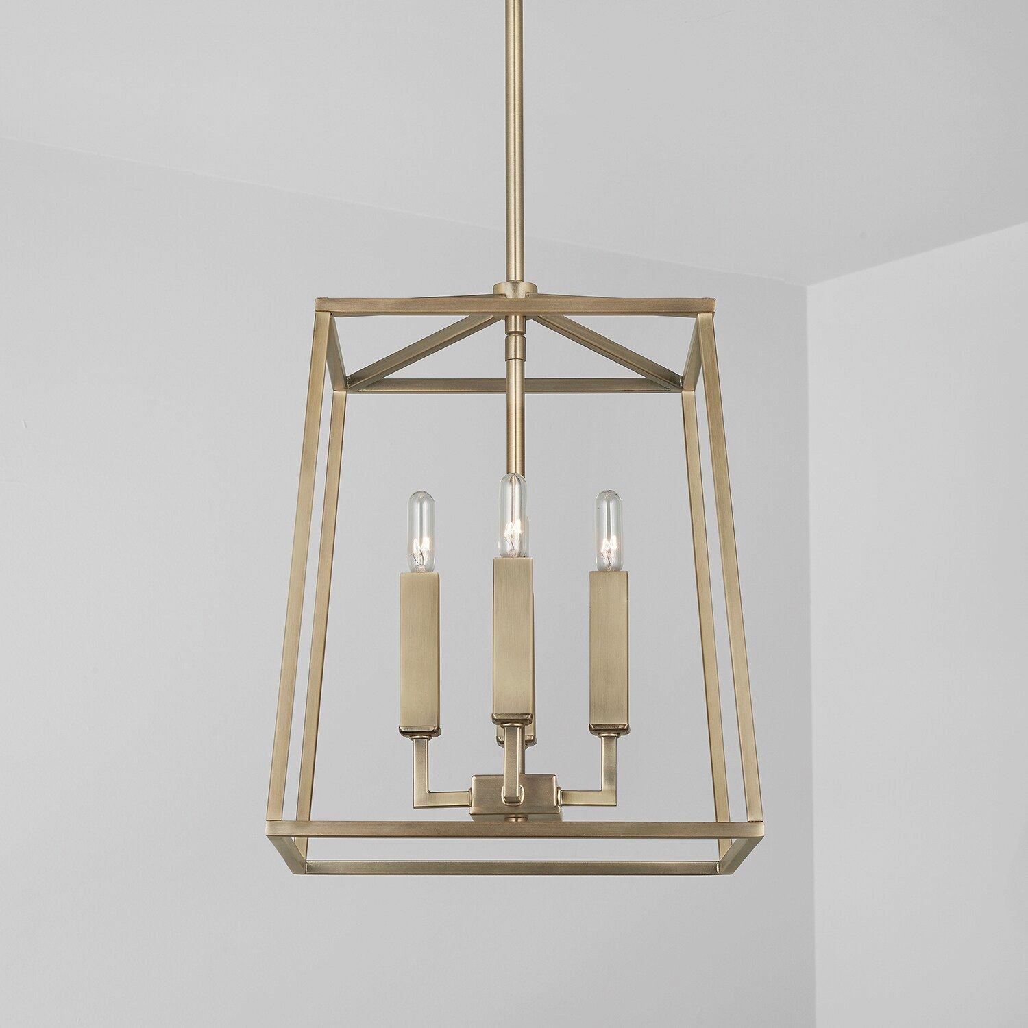 Capital Lighting Aged Brass 60W 4-Light Candelabra E-12 Foyer Lighting 