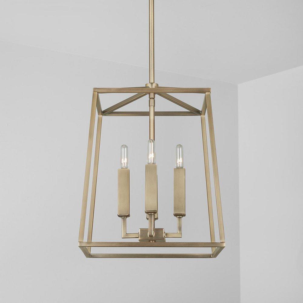 Capital Lighting Aged Brass 60W 4-Light Candelabra E-12 Foyer Lighting 