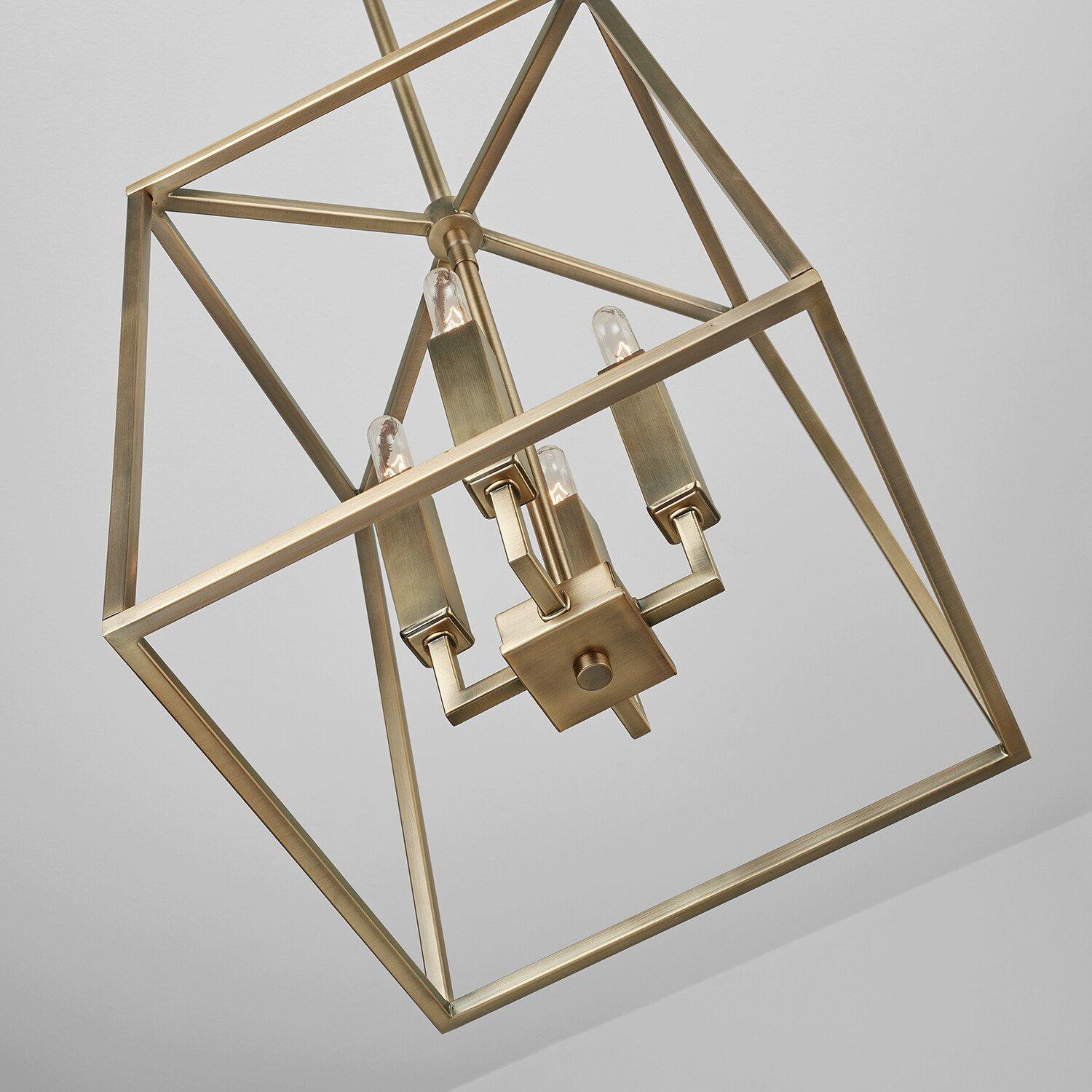 Capital Lighting Aged Brass 60W 4-Light Candelabra E-12 Foyer Lighting 