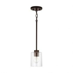 100W 1-Light Medium E-26 Incandescent Pendant in Bronze