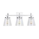 Capital Lighting Chrome 100W 3-Light Medium E-26 Vanity Fixture 