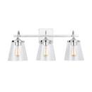 Capital Lighting Chrome 100W 3-Light Medium E-26 Vanity Fixture 