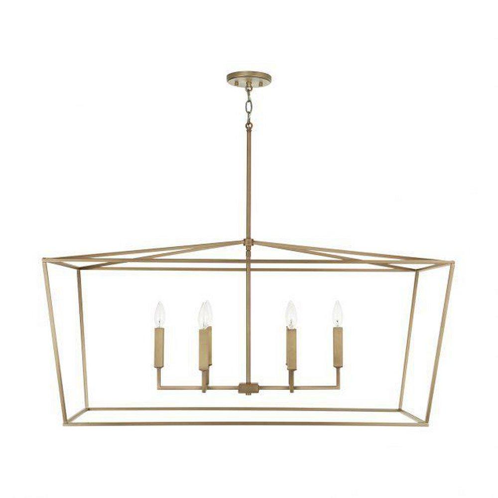Capital Lighting Aged Brass 60W 6-Light Candelabra E-12 Pendant 