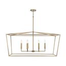 Capital Lighting Aged Brass 60W 6-Light Candelabra E-12 Pendant 