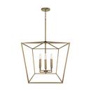Capital Lighting Aged Brass 60W 6-Light Candelabra E-12 Pendant 