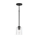 HomePlace by Capital Lighting Matte Black 100W 1-Light Medium E-26 Incandescent Pendant 