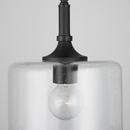 HomePlace by Capital Lighting Matte Black 100 W 1 Light Medium E-26 Incandescent Pendant 