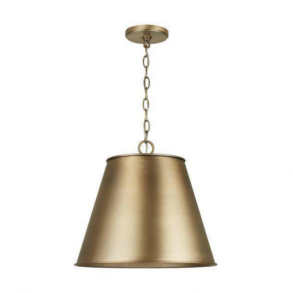 Capital Lighting Aged Brass 100W 1-Light Medium E-26 Pendant 