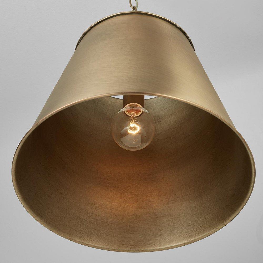 Capital Lighting Aged Brass 100W 1-Light Medium E-26 Pendant 
