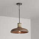 Capital Lighting Grey Wash/Iron Silk 100W 1-Light Medium E-26 Incandescent Pendant 