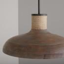 Capital Lighting Grey Wash/Iron Silk 100W 1-Light Medium E-26 Incandescent Pendant 
