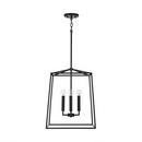 Capital Lighting Matte Black 60W 4-Light Candelabra E-12 Foyer Lighting 